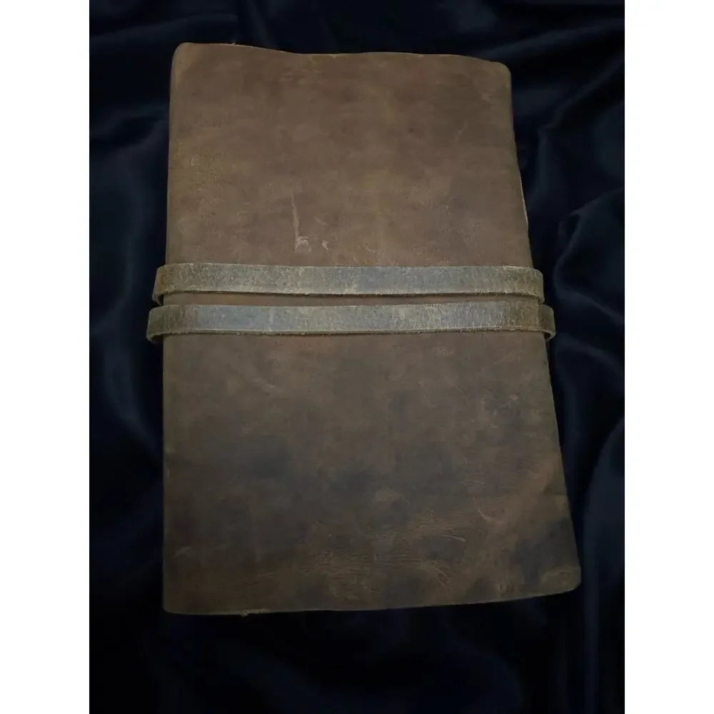 ‎NW/OT Nomad Crafts Co Vintage Leather Journal Handmade Deckle Edge ‎9